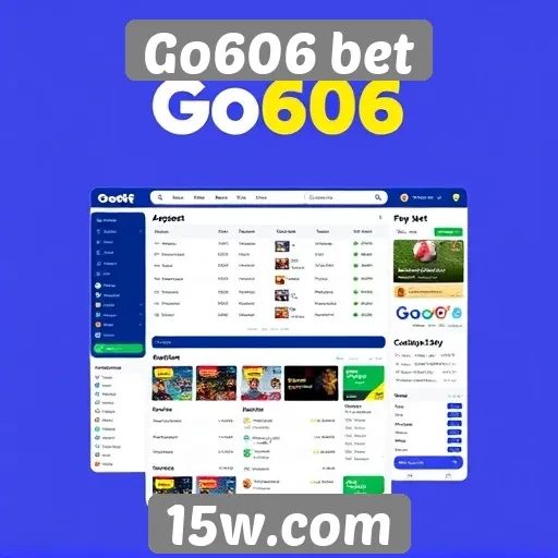 Usabilidade e design do site Go606 bet